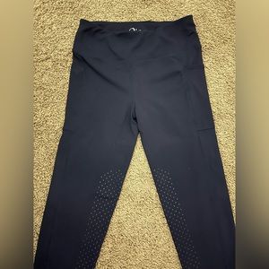 Smartpak Piper Flex Tight Breeches Knee Patch Navy Blue Size Small